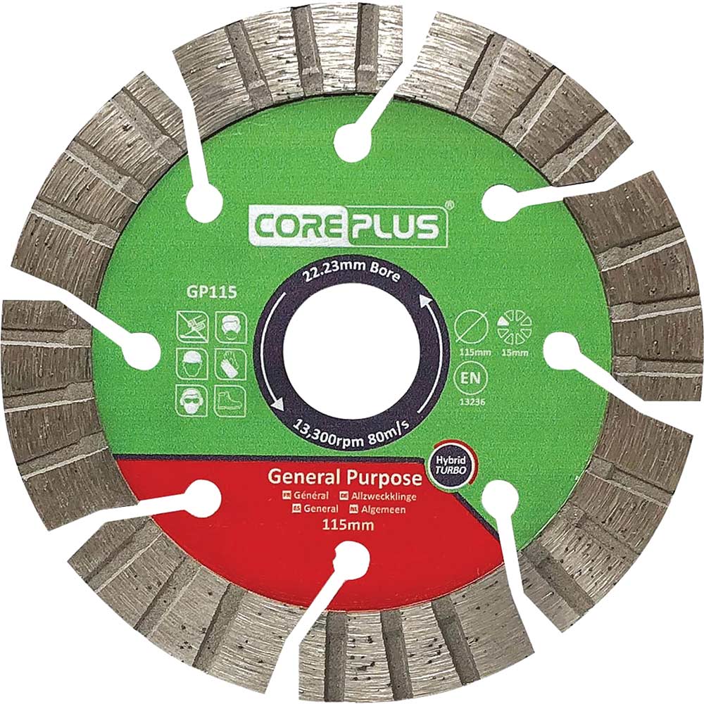 Image of Coreplus General Purpose Hybrid Turbo Diamond Blade 115mm 2.8mm 22mm