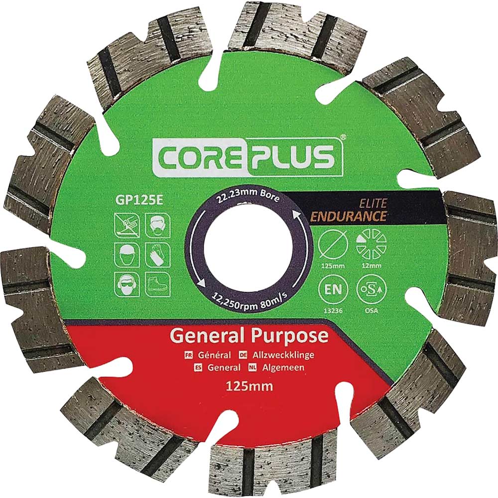 Image of Coreplus Elite General Purpose Diamond Blade 125mm 2.3mm 22mm