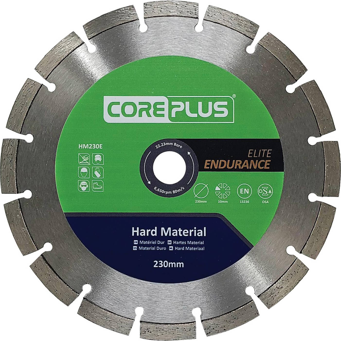 Image of Coreplus Elite Hard Material Turbo Diamond Blade 230mm 2.6mm 22mm