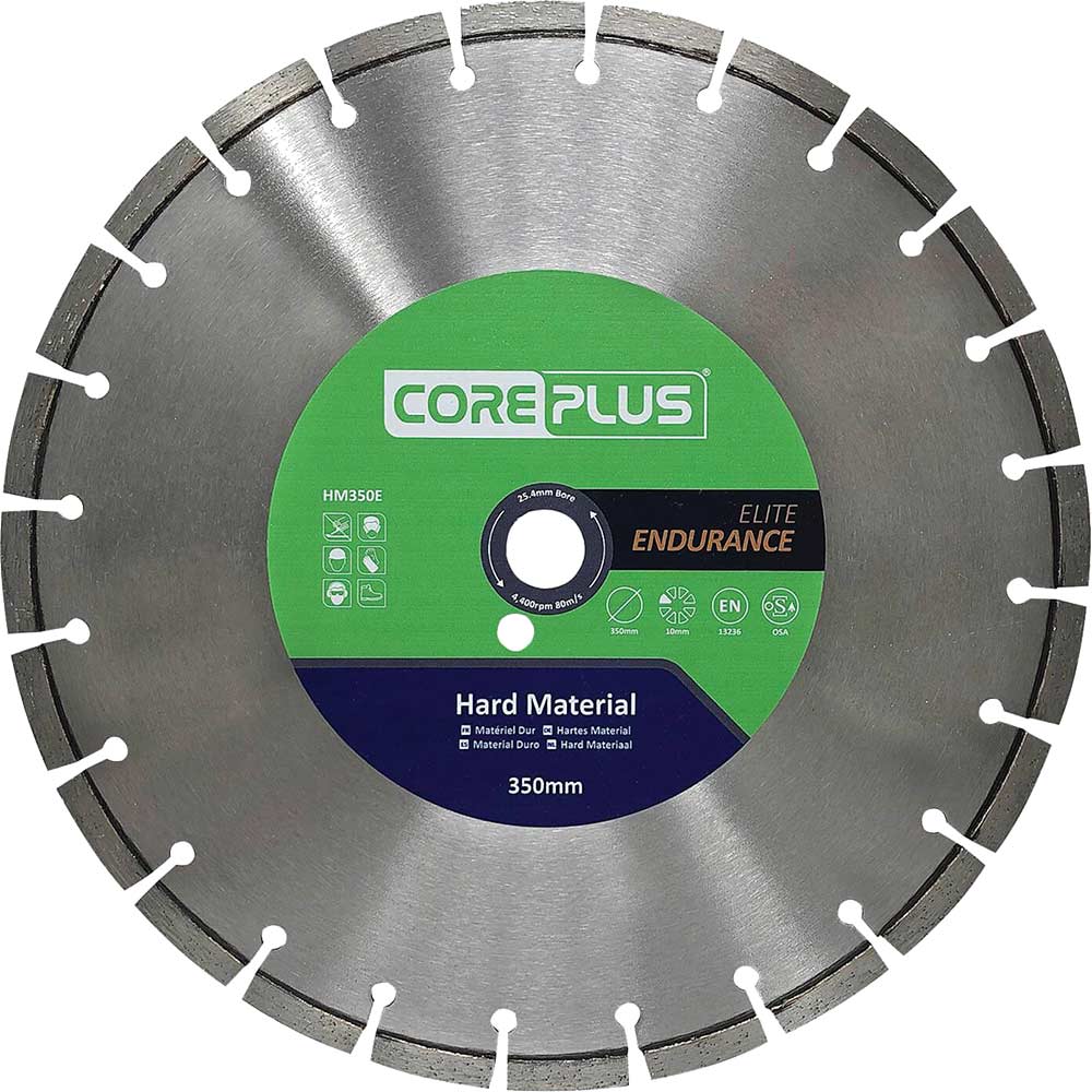 Image of Coreplus Elite Hard Material Turbo Diamond Blade 350mm 3mm 25.4mm