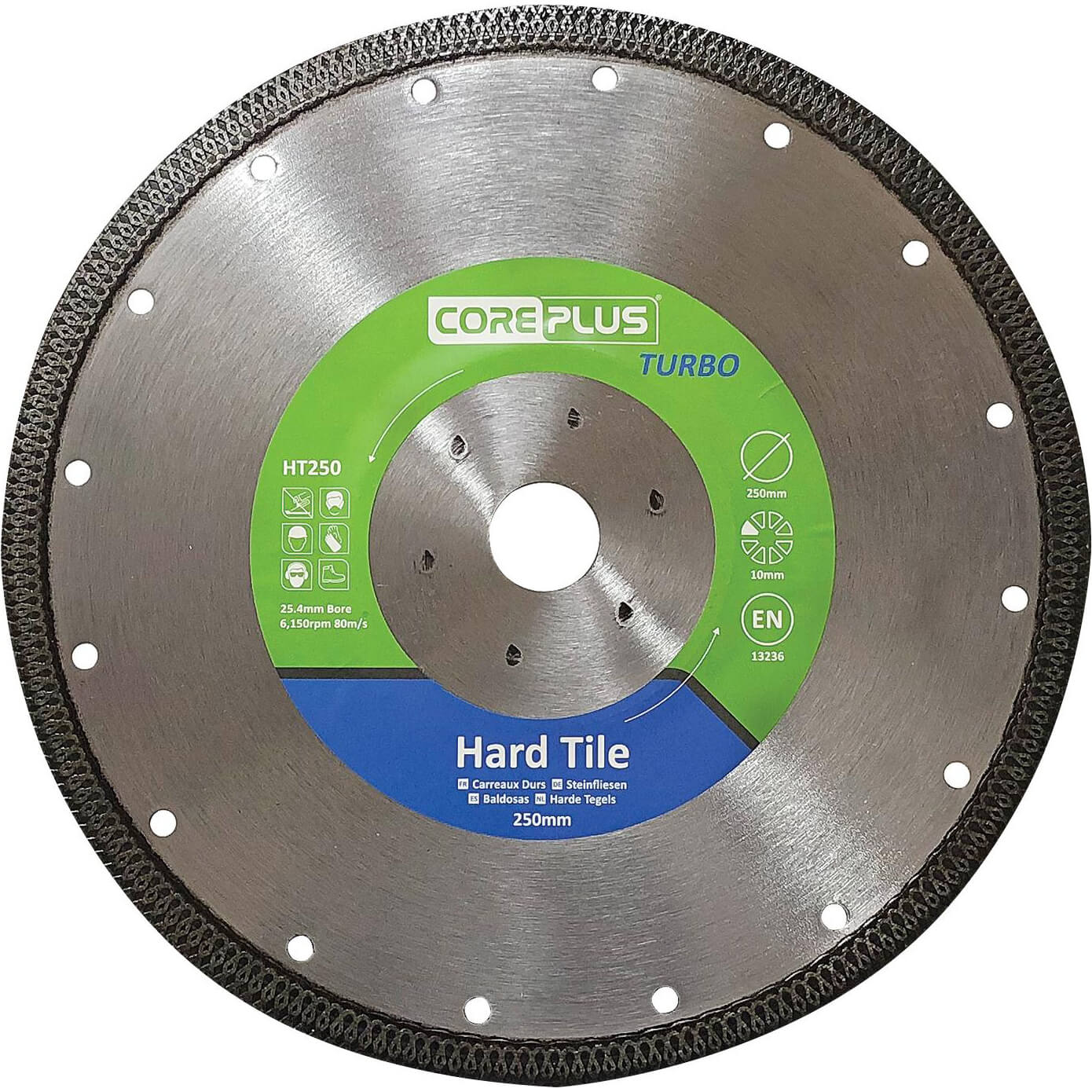 Photos - Cutting Disc Coreplus Hard Tile Cutting Turbo Diamond Blade 250mm DBHT250