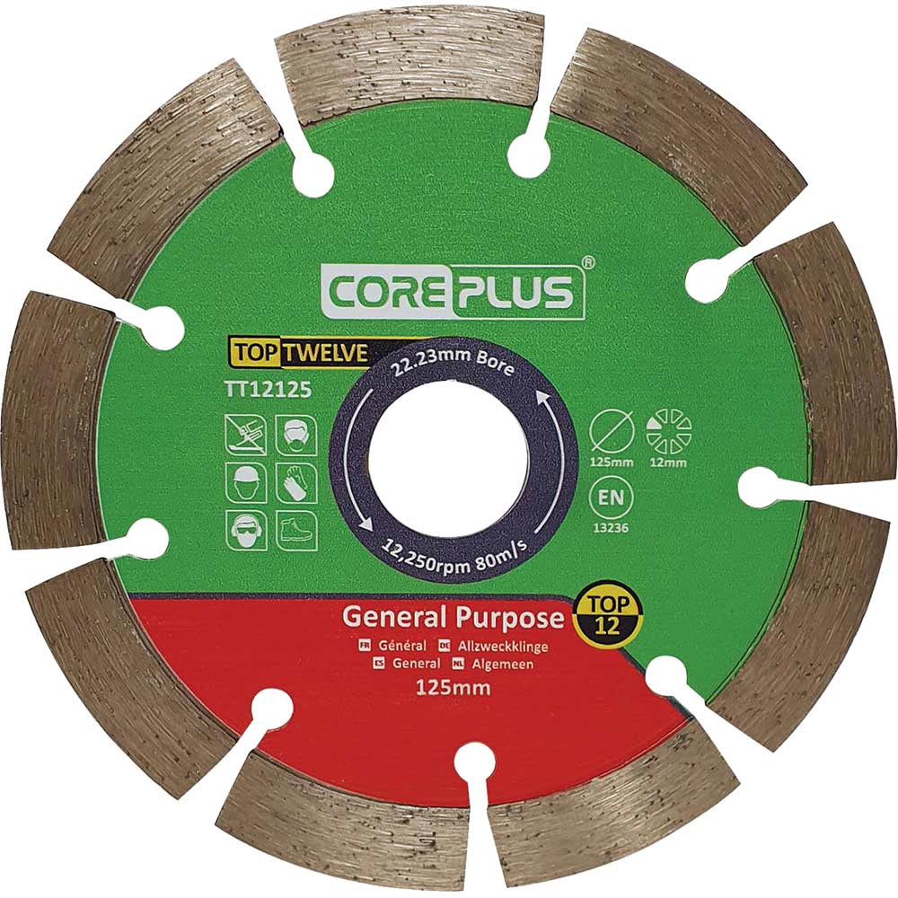 Image of Coreplus Top Twelve General Purpose Diamond Blade 125mm