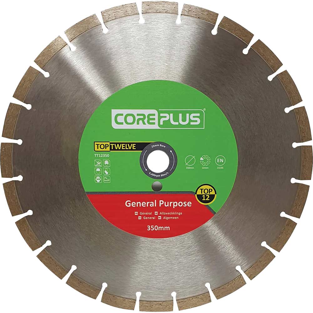 Coreplus Top Twelve General Purpose Diamond Blade 350mm