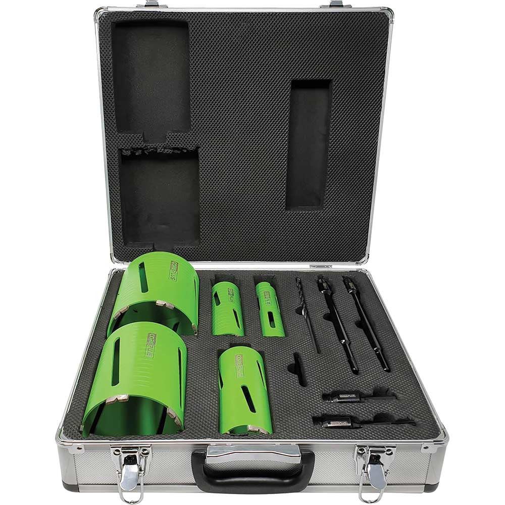 Image of Coreplus 11 Piece Dry Diamond Core Drill Bit Set