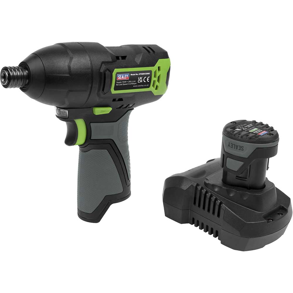 Sealey CP108VCID 10.8v Cordless Impact Driver 1 x 2ah Li-ion Battery Charger No Case