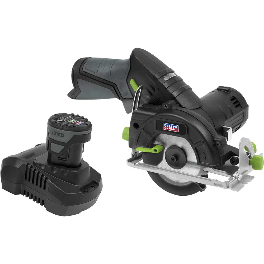 Sealey CP108VCS 10.8v Cordless Circular Saw 85mm 1 x 2ah Li-ion Battery Charger No Case