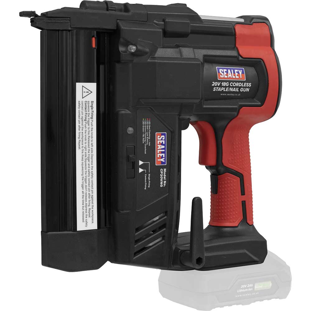 Sealey CP20VNG 20v Cordless Nail and Staple Gun No Batteries No Battery Charger No Case