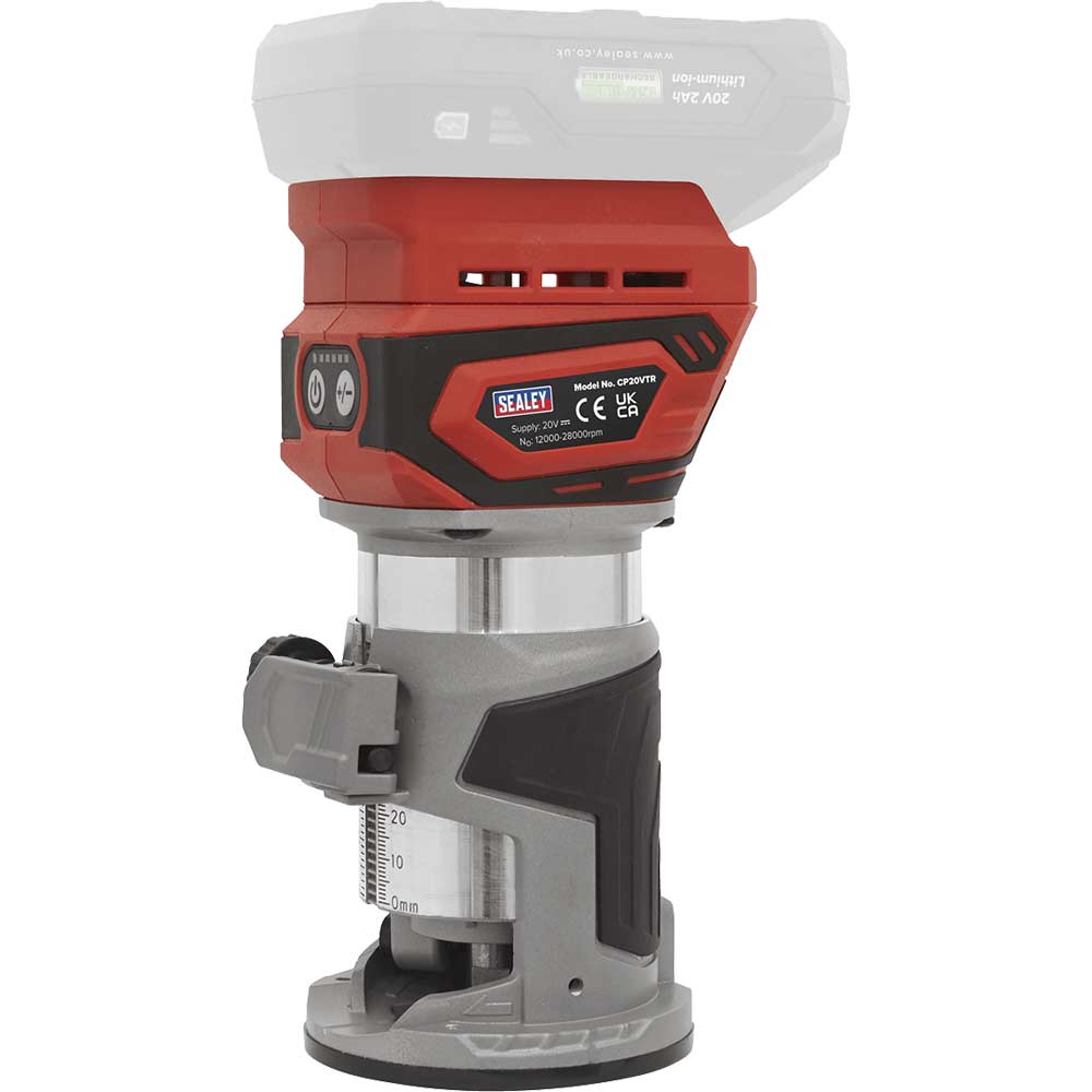 Sealey CP20VTR 20v Cordless Brushless 1/4" Trim Router No Batteries No Battery Charger No Case