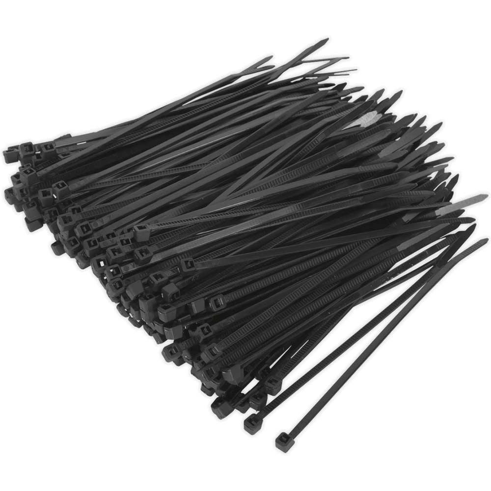 Sealey Black Cable Ties 100mm 2.5mm