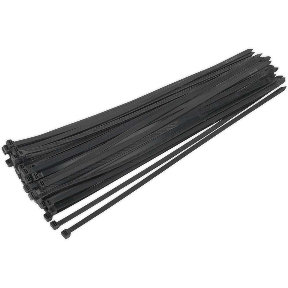 Sealey Black Cable Ties 650mm 12mm