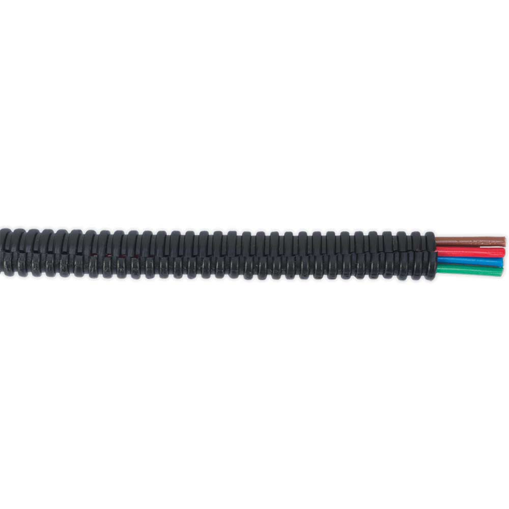 Image of Sealey Split Convoluted Cable Sleeving 7-10mm 200m