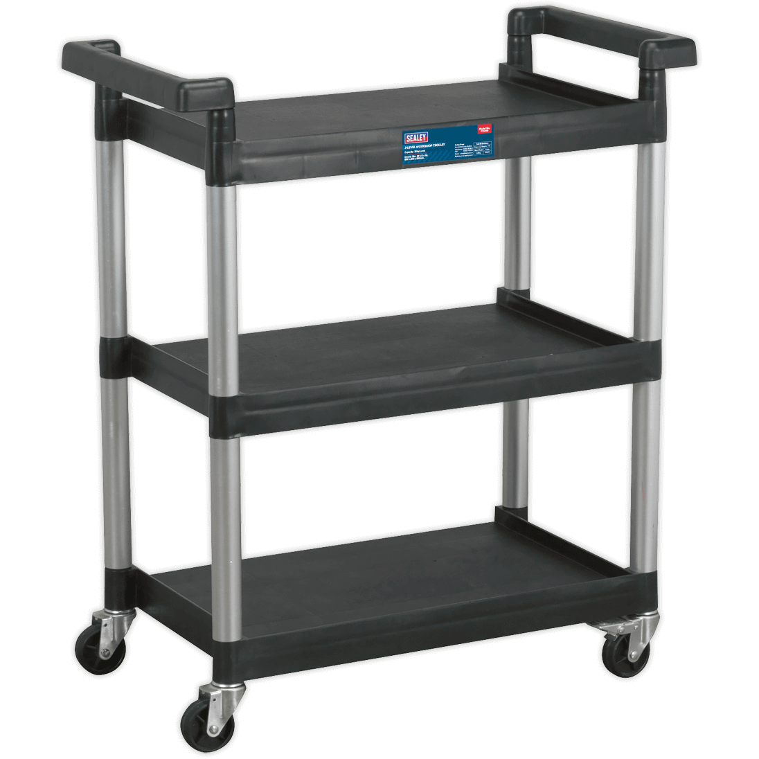 Photos - Ladder Sealey 3 Level Shelf Black / Silver CX308 