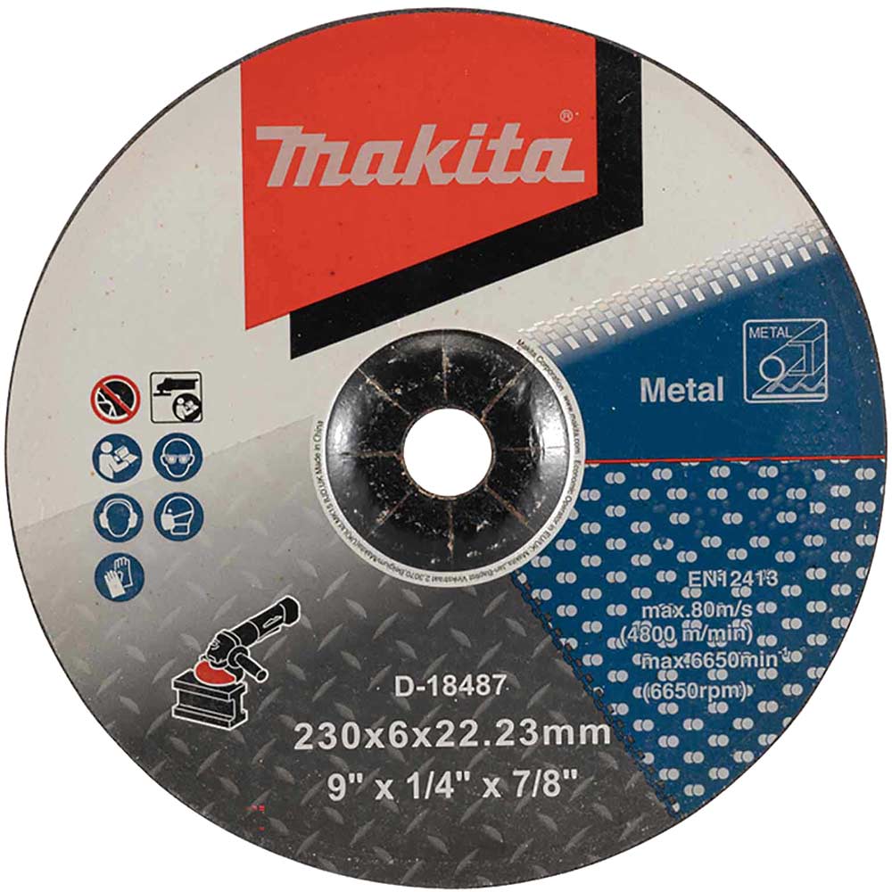 Image of Makita A24 Metal Depressed Grinding Disc 230mm