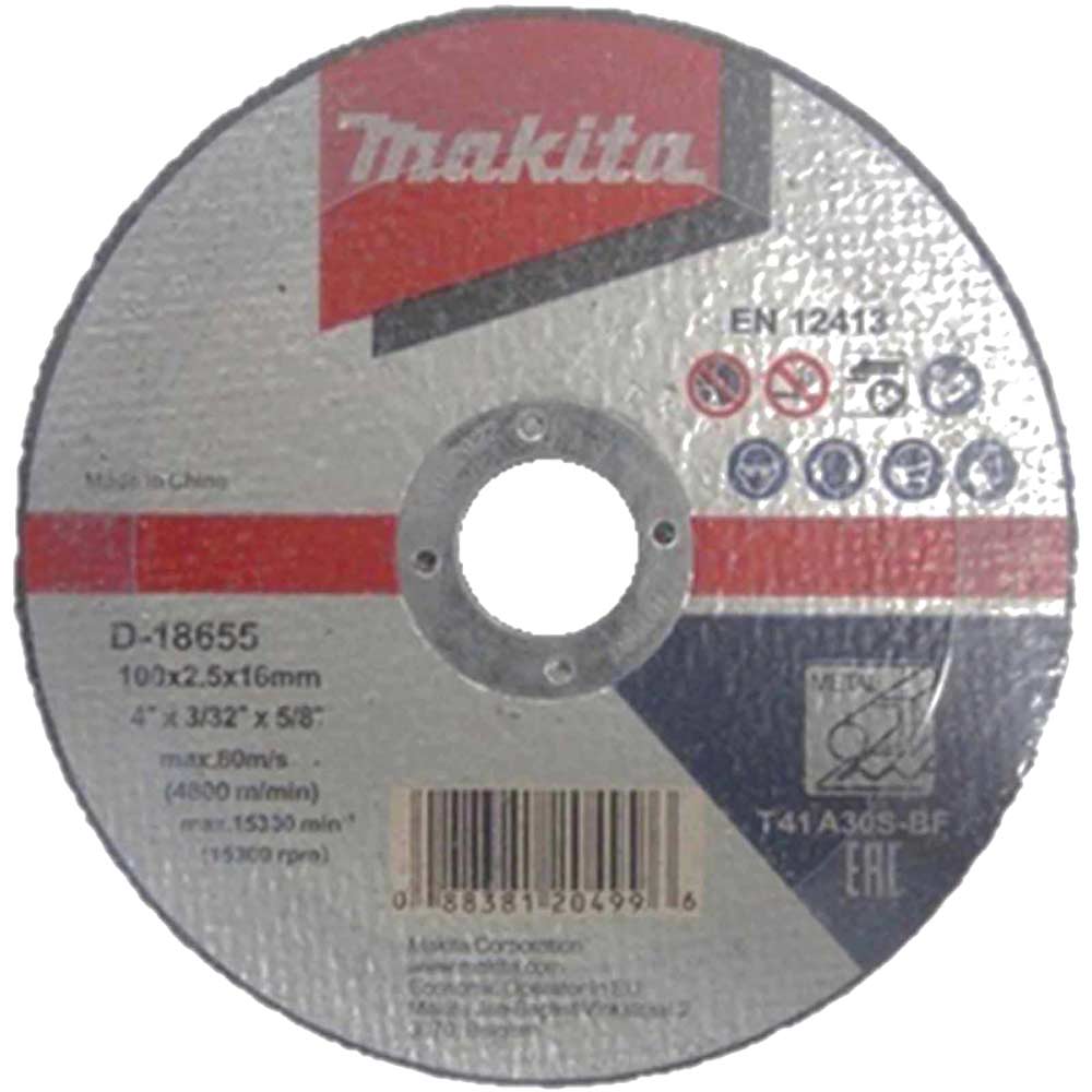 Image of Makita A41 Flat Metal Cutting Disc 100mm
