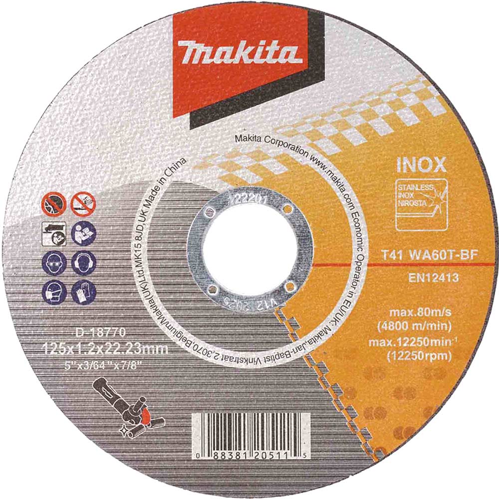 Image of Makita Thin Metal Cutting Disc Bulk Pack