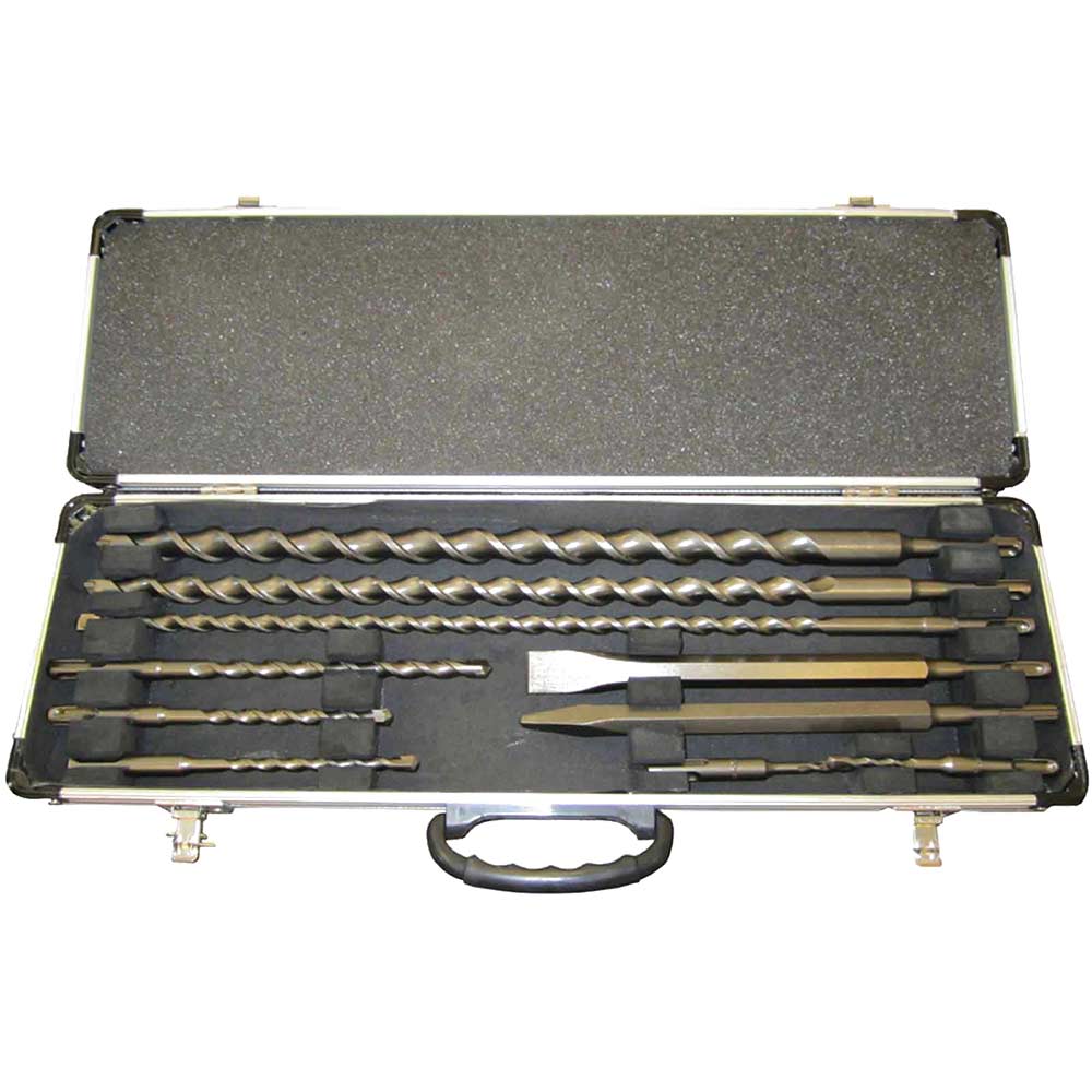 Image of Makita 10 Piece SDS Plus Drill Bit and Chisel Set