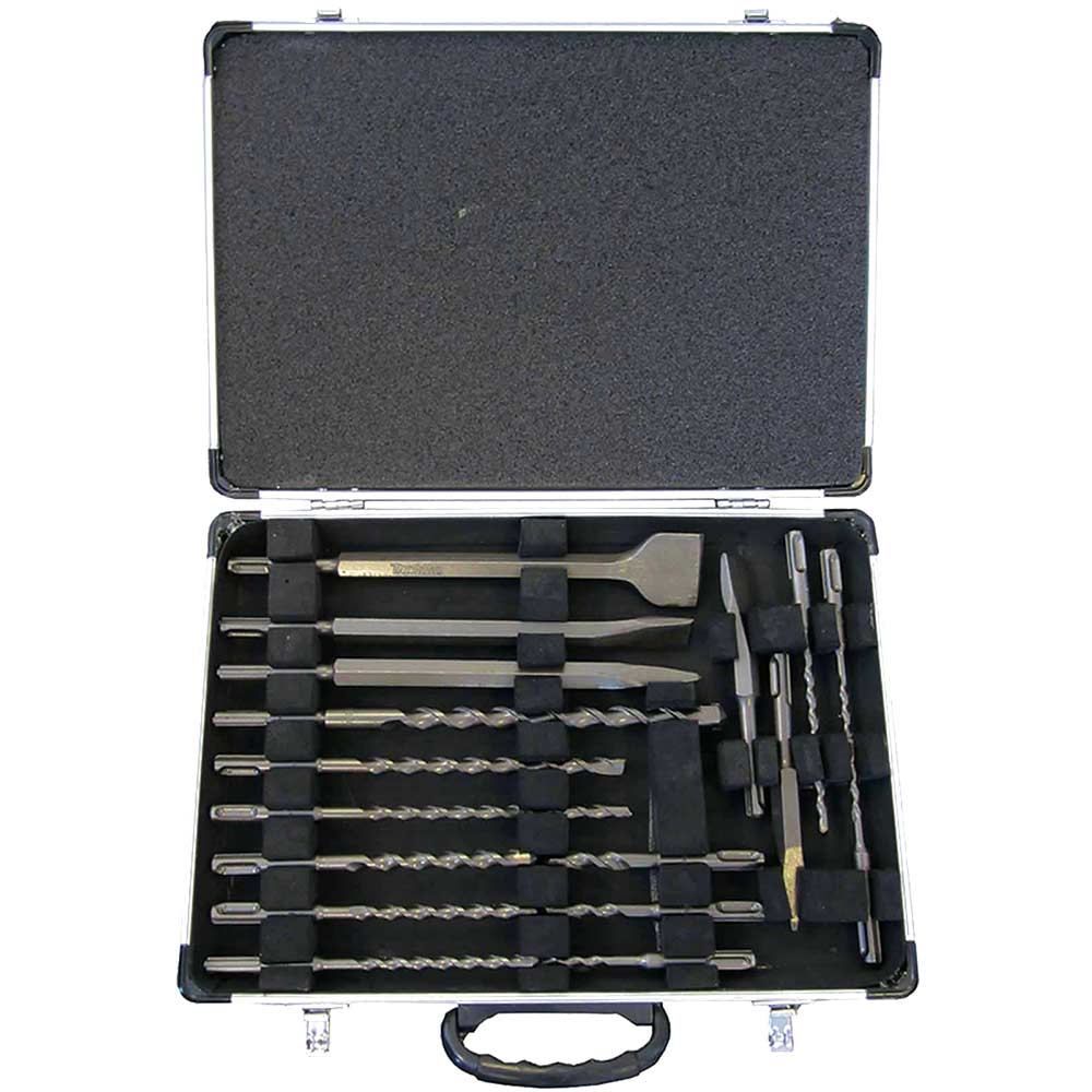 Image of Makita 17 Piece SDS Plus Drill Bit and Chisel Set