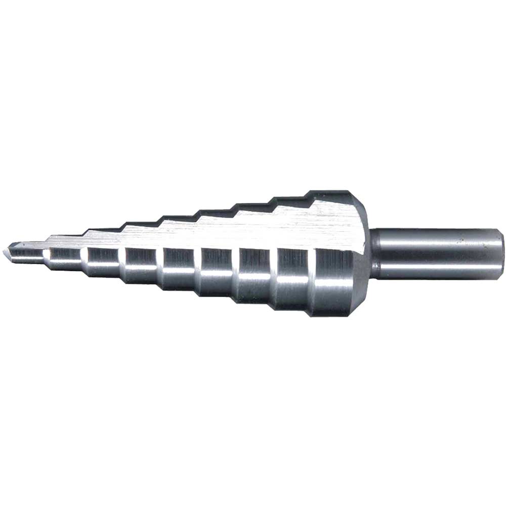 Image of Makita Hex Shank HSS Step Drill Strght Flute 4mm - 32mm