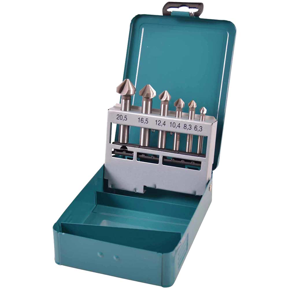 6 Piece HSS Countersink Bit Set