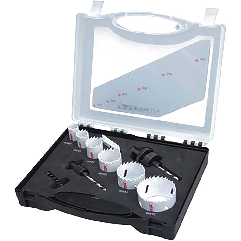 8 Piece Electricians Bi Metal Hole Saw Set