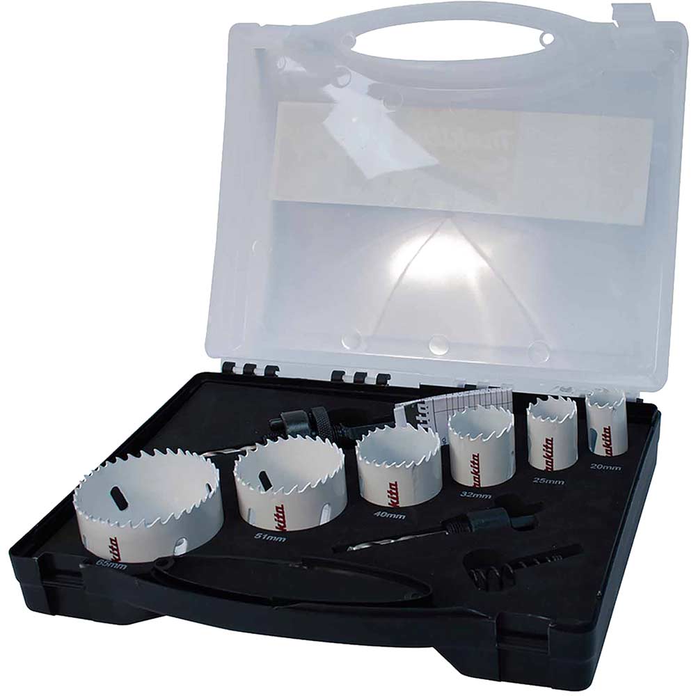 8 Piece Electricians Bi Metal Hole Saw Set