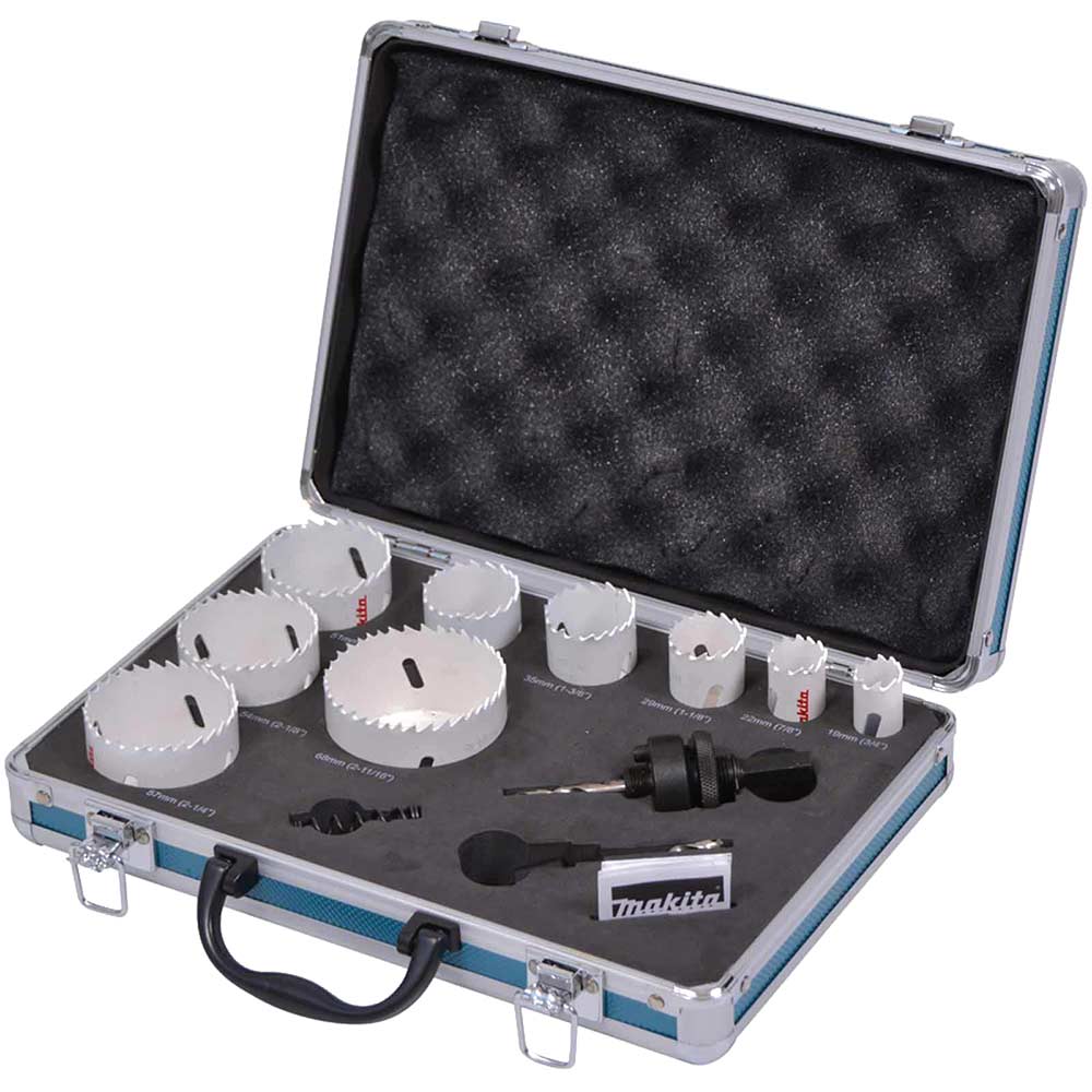 12 Piece Electricians Bi Metal Hole Saw Set