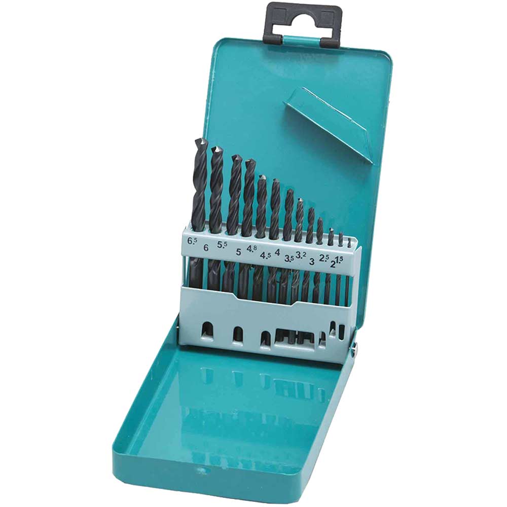 Image of Makita 13 Piece HSS-R Drill Bit Set