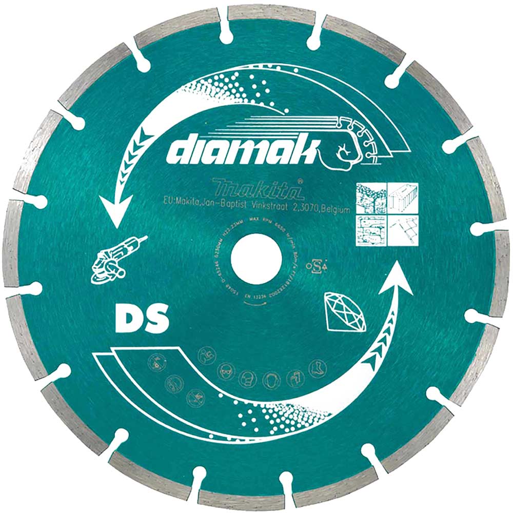Image of Makita Diamak Diamond Segmented Rim Cutting Disc 115mm