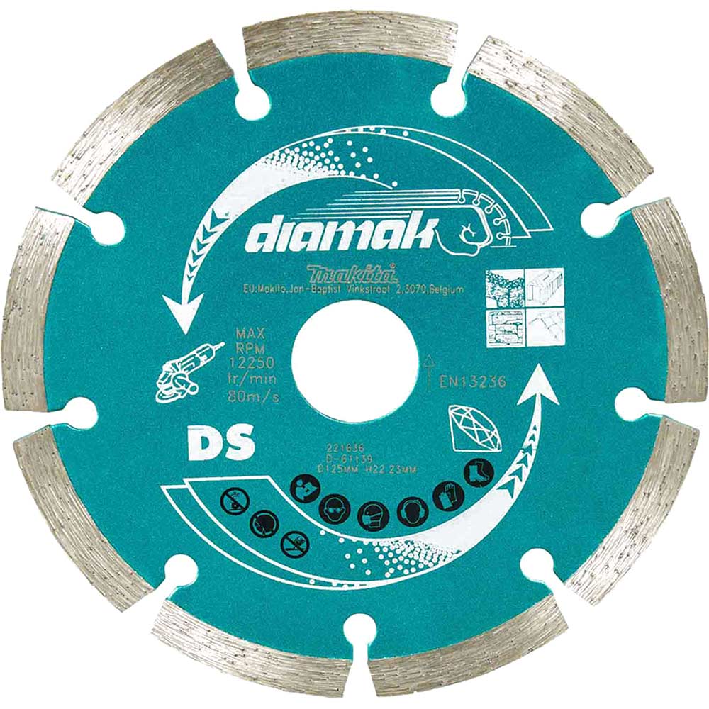 Image of Makita Diamak Diamond Segmented Rim Cutting Disc 125mm