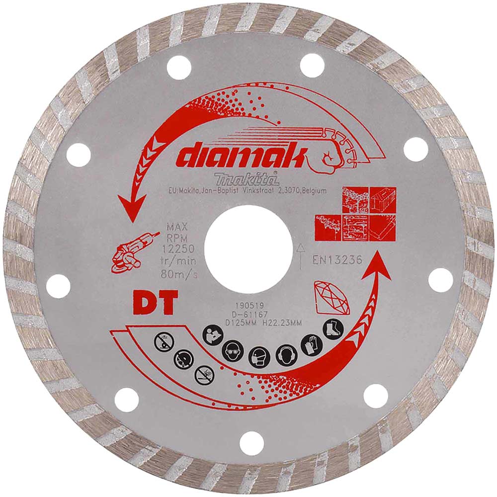 Image of Makita Diamak Turbo Rim Diamond Cutting Disc