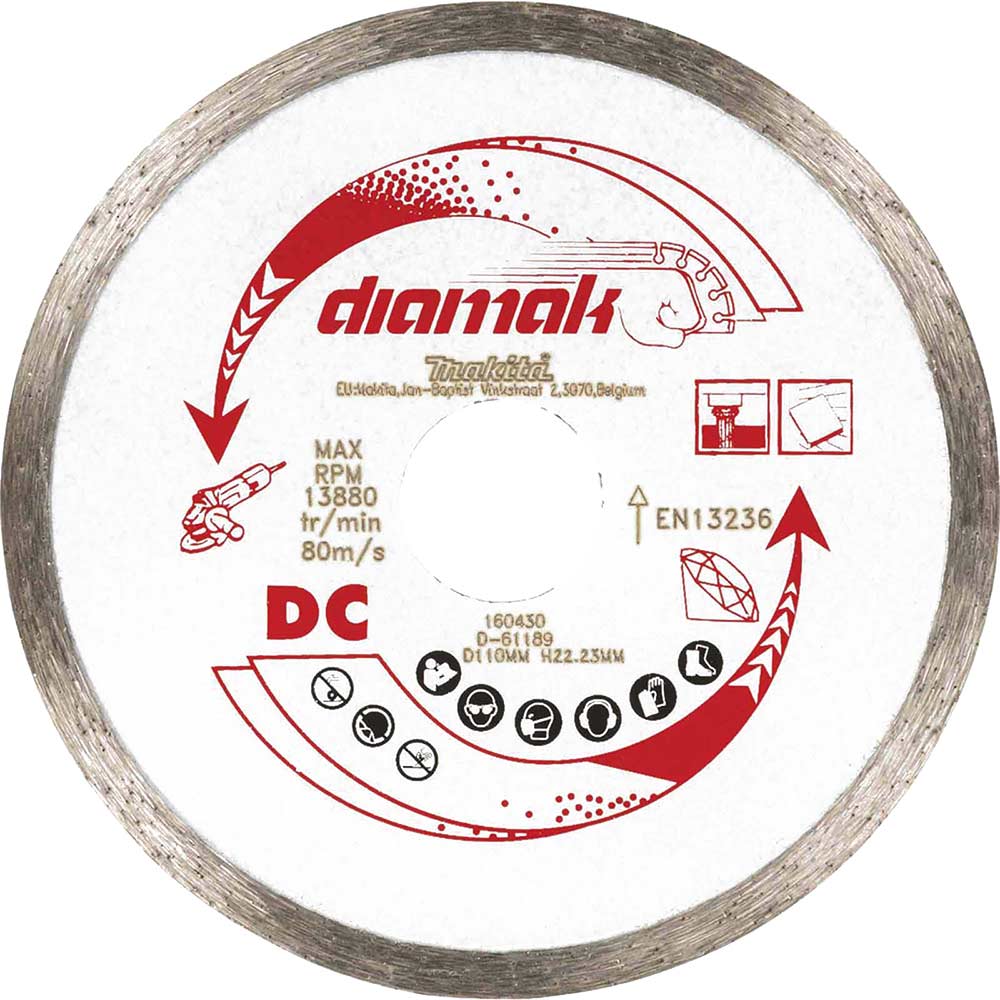 Image of Makita Diamak Continuous Rim Diamond Cutting Disc