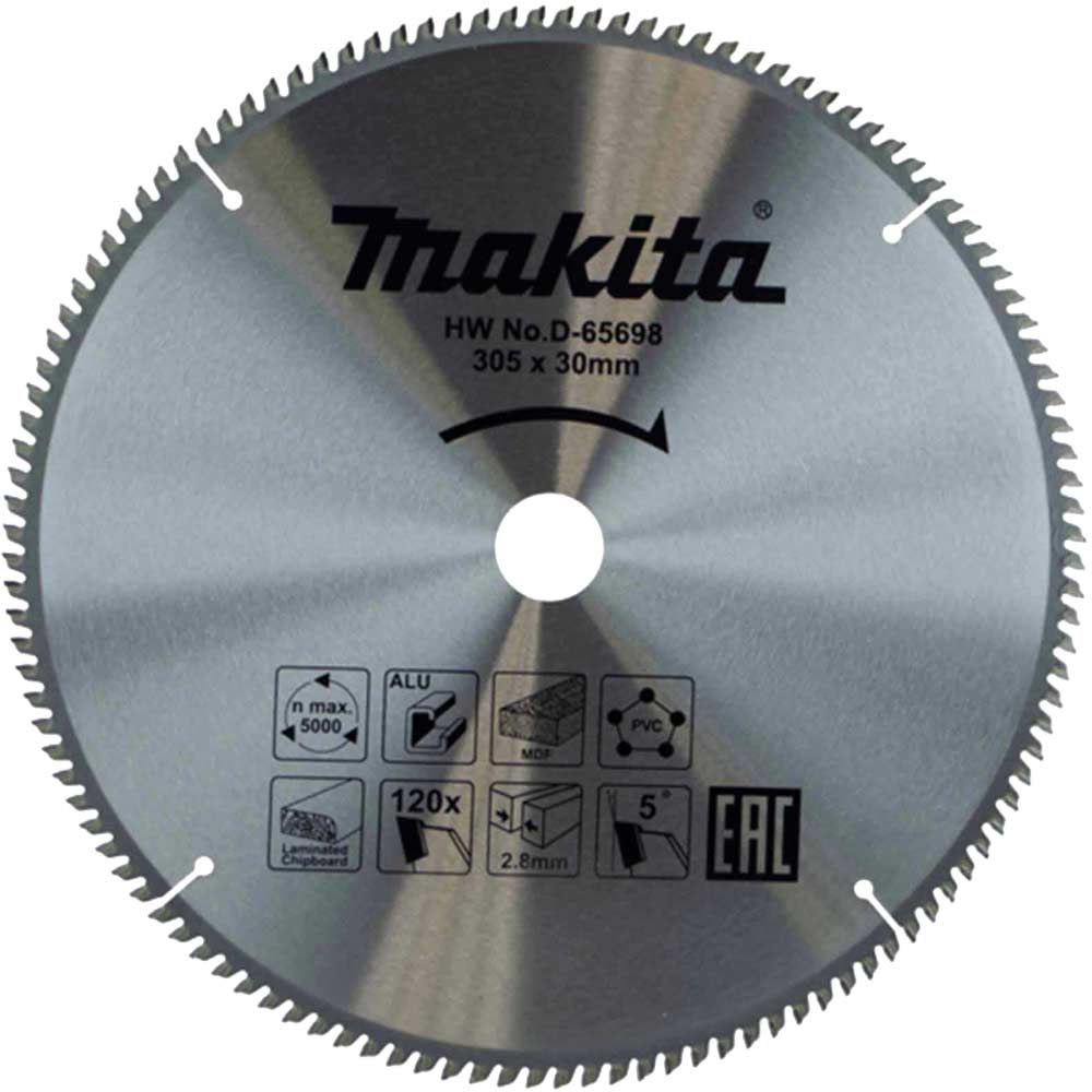 Image of Makita Multi Purpose Circular Saw Blade 305mm 120T 30mm