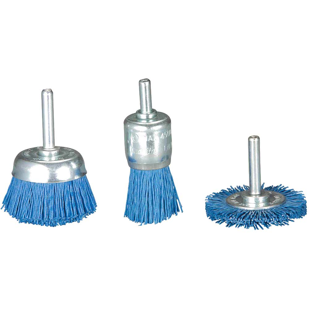 3 Piece Nylon Brush Set Fine