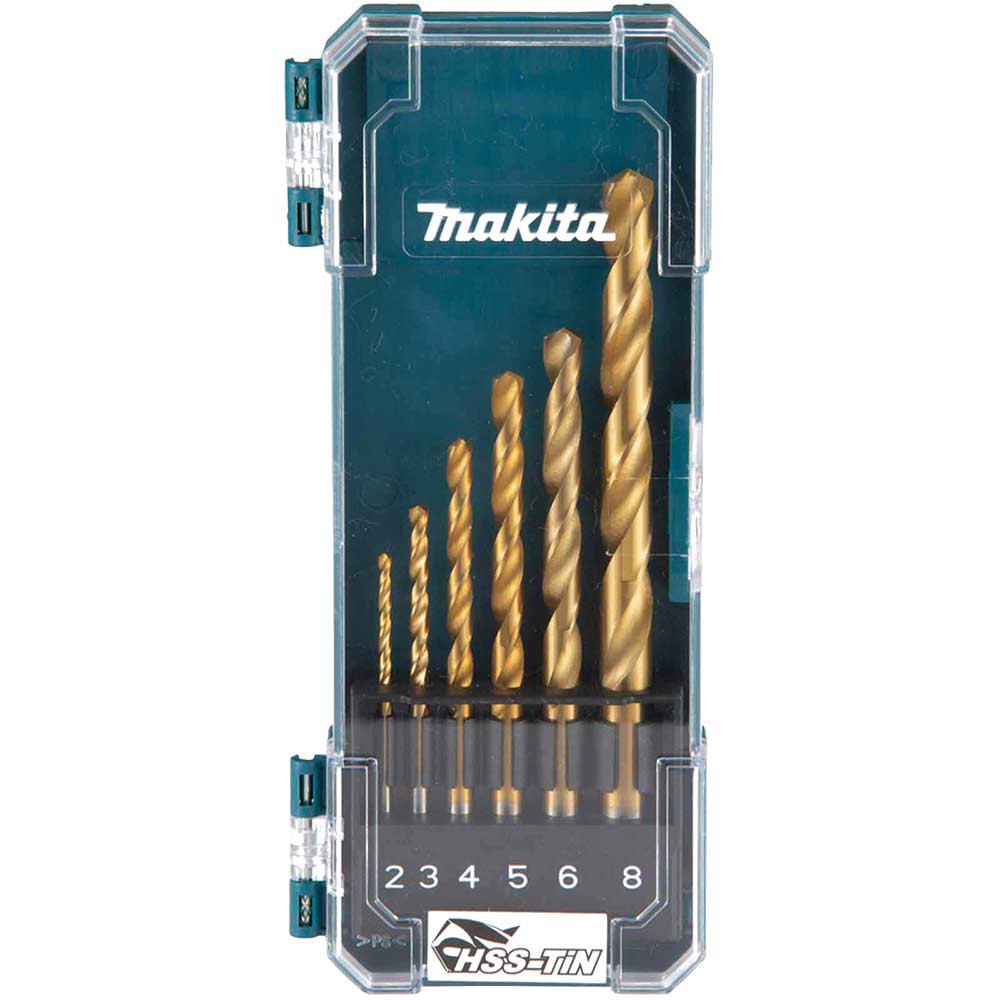 6 Piece HSS TiN Drill Bit Set