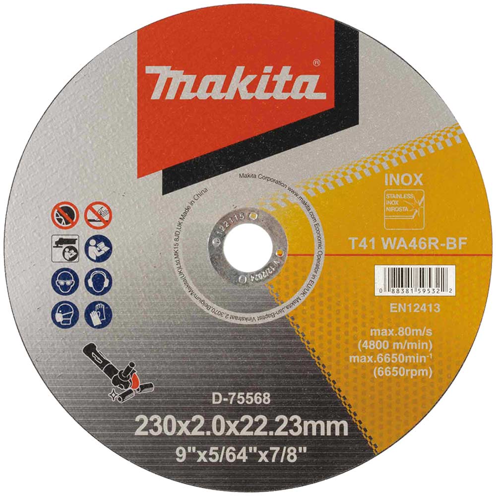WA46R Thin Stainless Steel Cutting Discs