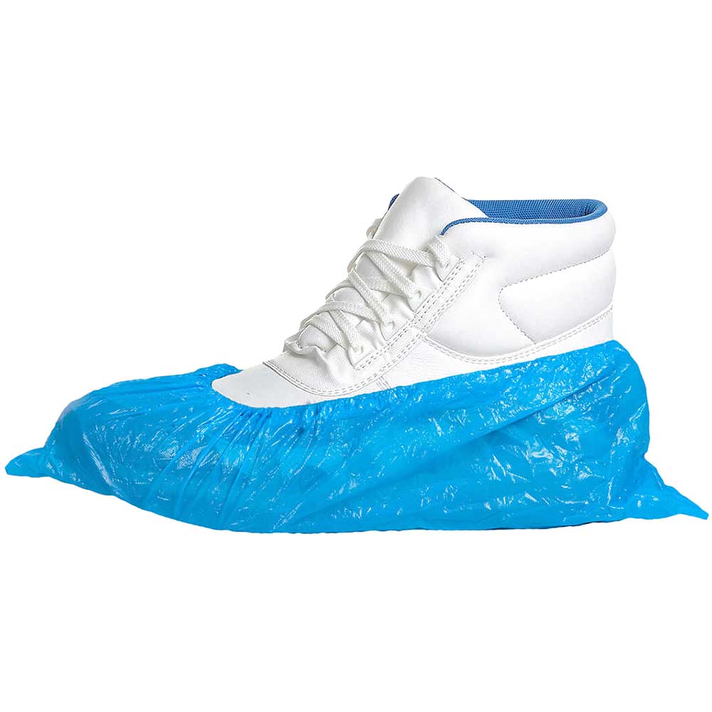 Portwest Disposable PE Overshoes Blue One Size Pack of 6000