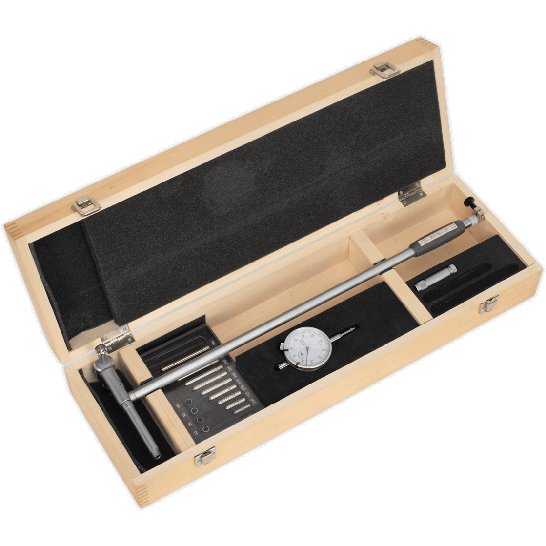 Sealey Dial Bore Gauge Set in Wooden Case 160mm - 250mm
