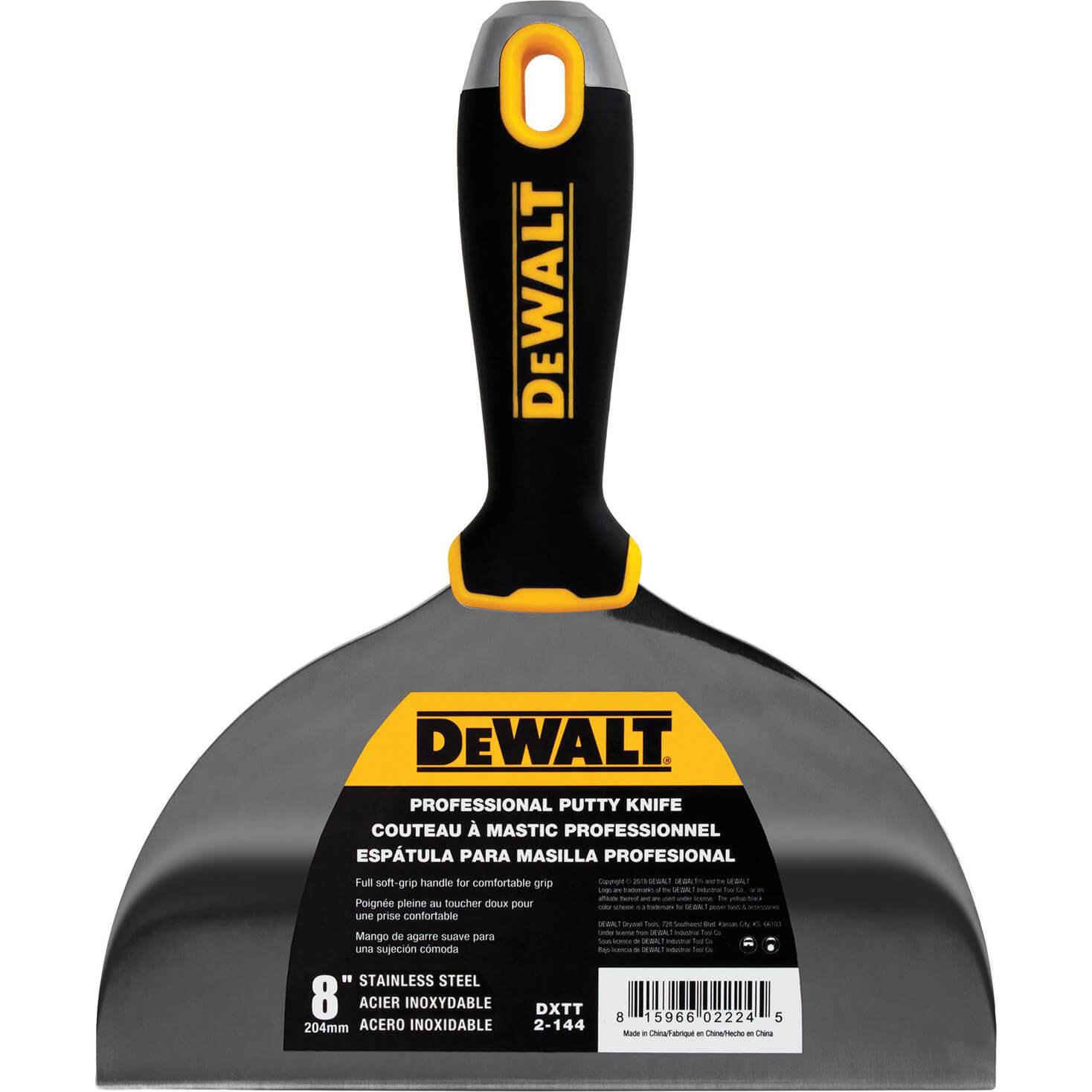 Image of DeWalt Hammer End Dry Wall Jointing and Filling Knife 200mm