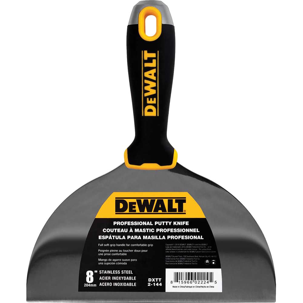 DeWalt Hammer End Dry Wall Jointing and Filling Knife 200mm