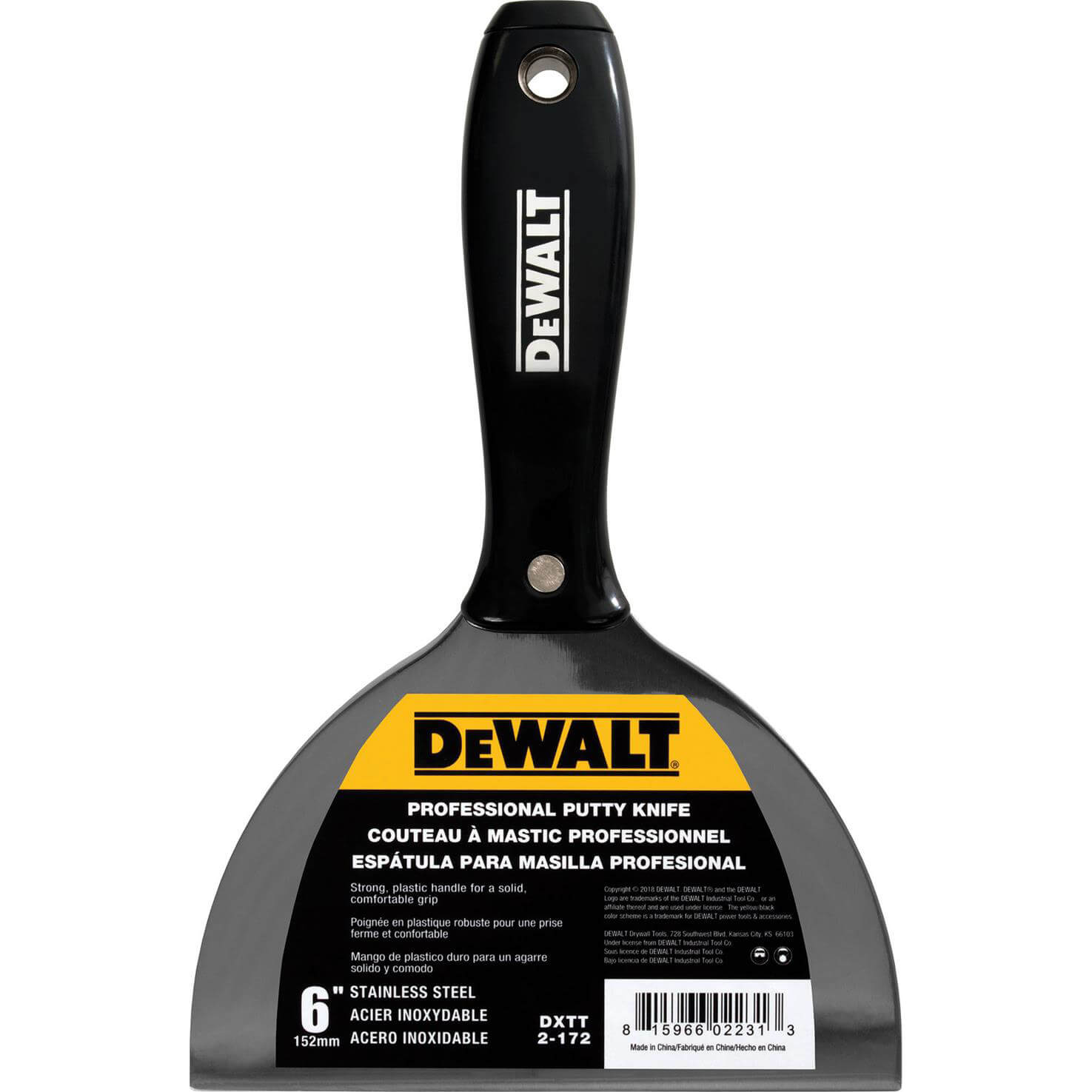 Image of DeWalt Dry Wall Jointing and Filling Knife 150mm