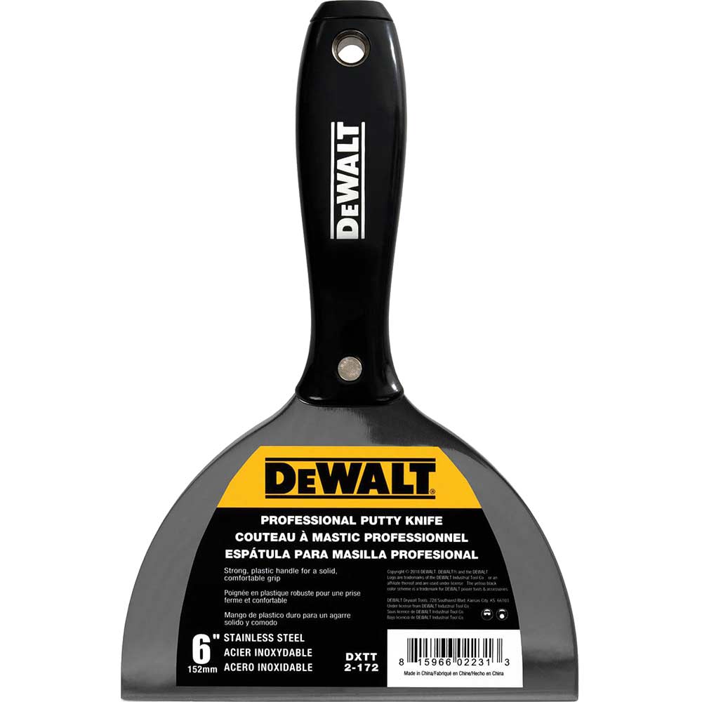DeWalt Dry Wall Jointing and Filling Knife 150mm