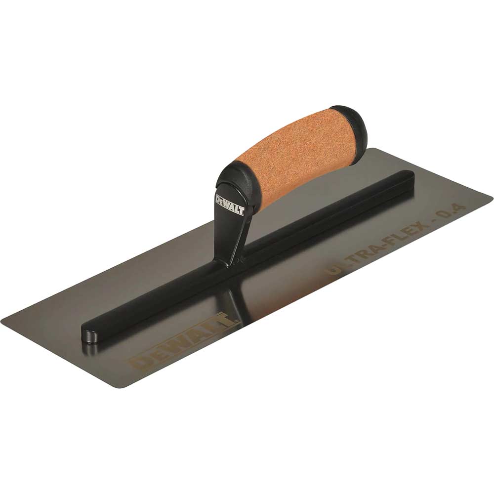 DeWalt Drywall Flex Stainless Steel Flat Trowel Leather Handle 12