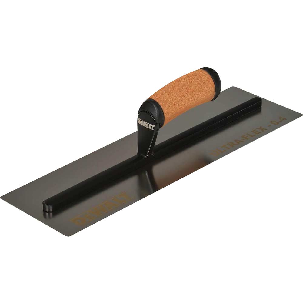 DeWalt Drywall Flex Stainless Steel Flat Trowel Leather Handle 16