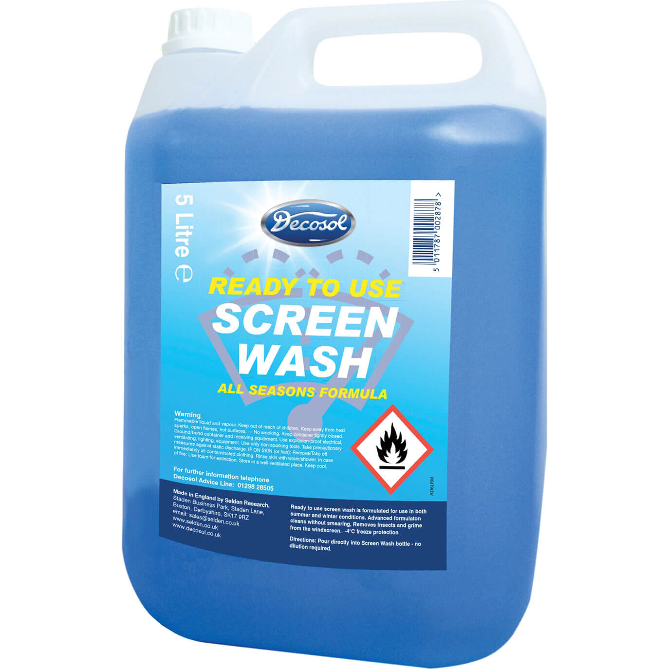 Image of Decosol Ready Mixed Screen Wash 5l