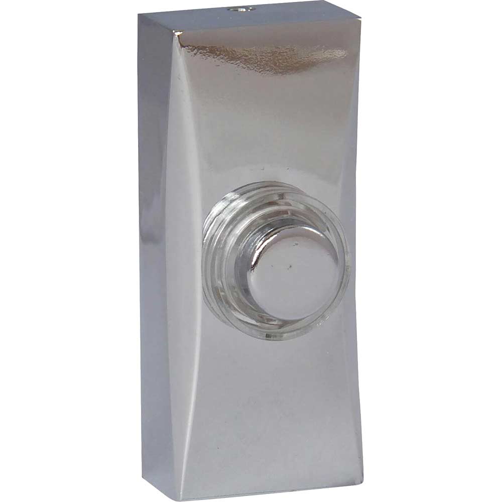 Deta Vimark Chrome Door Bell Push for Wired Chimes