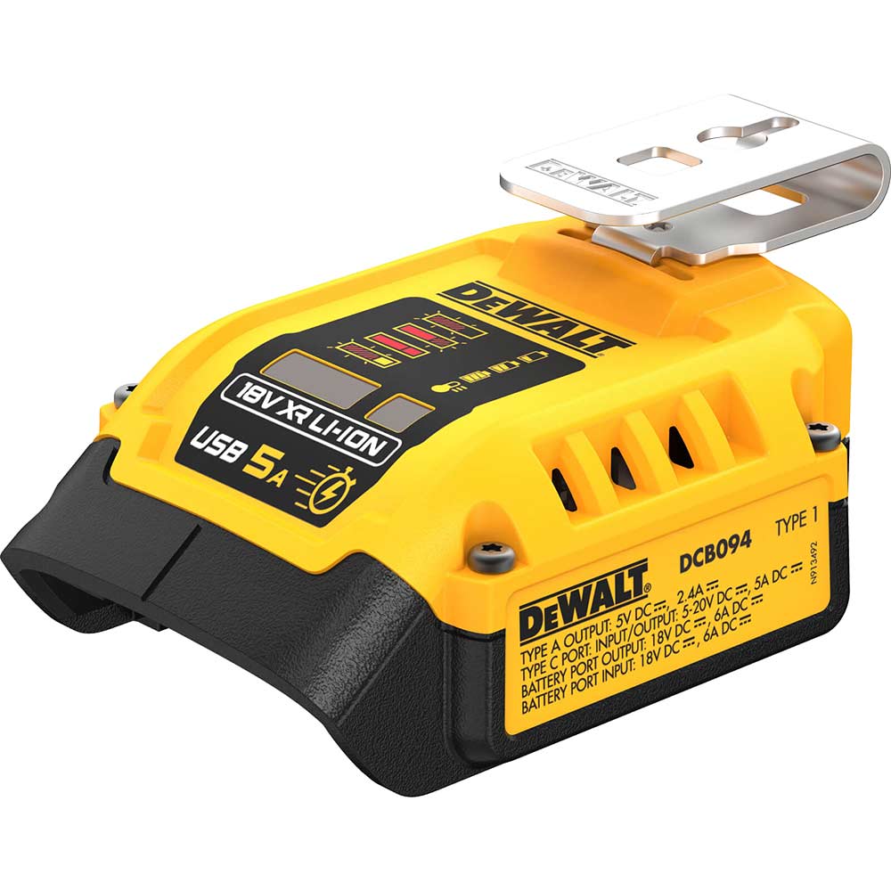 Image of DeWalt DCB094 18v XR 5A USB Power Delivery Charging Kit