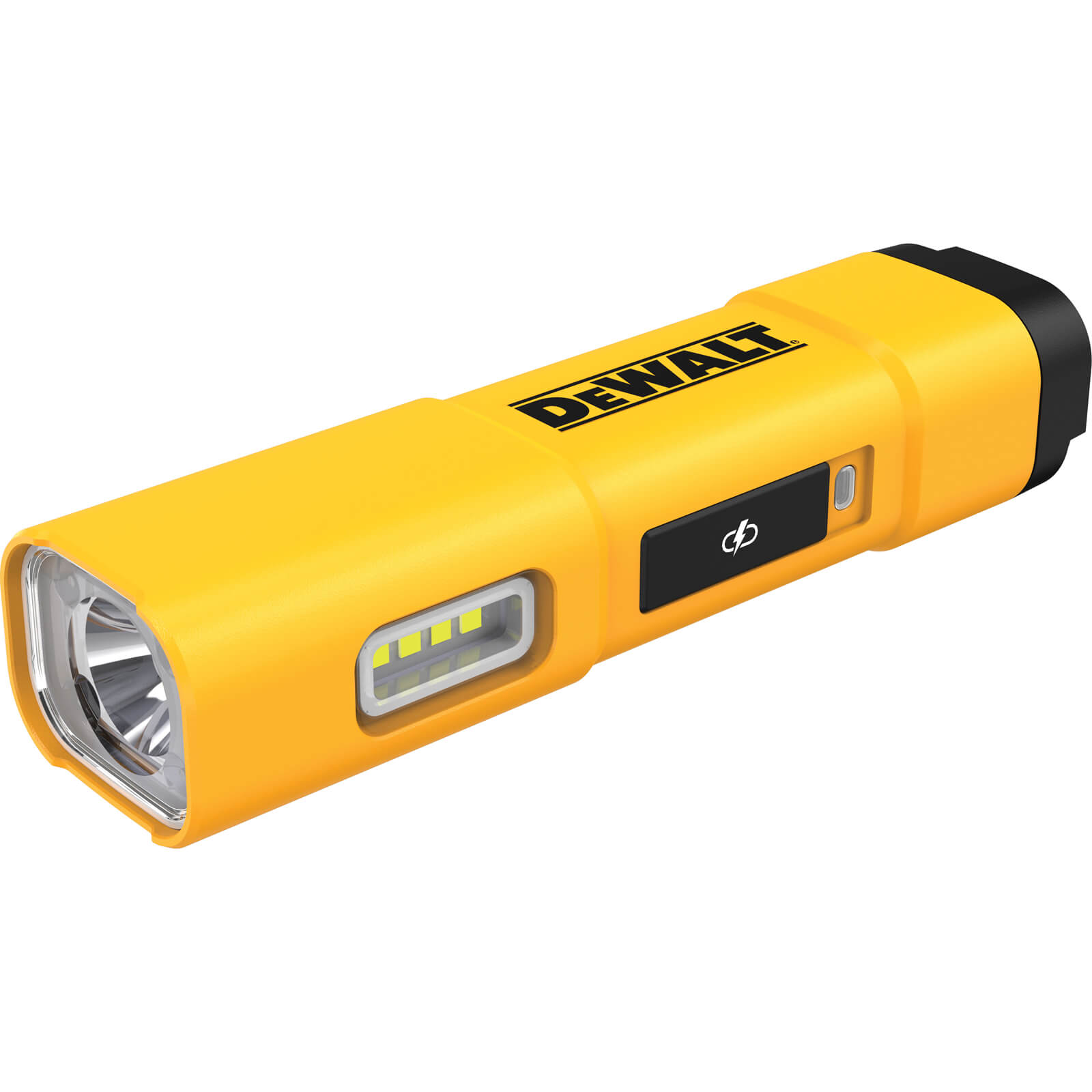 Image of DeWalt DCL183 USB Rechargeable Flashlight Torch Yellow