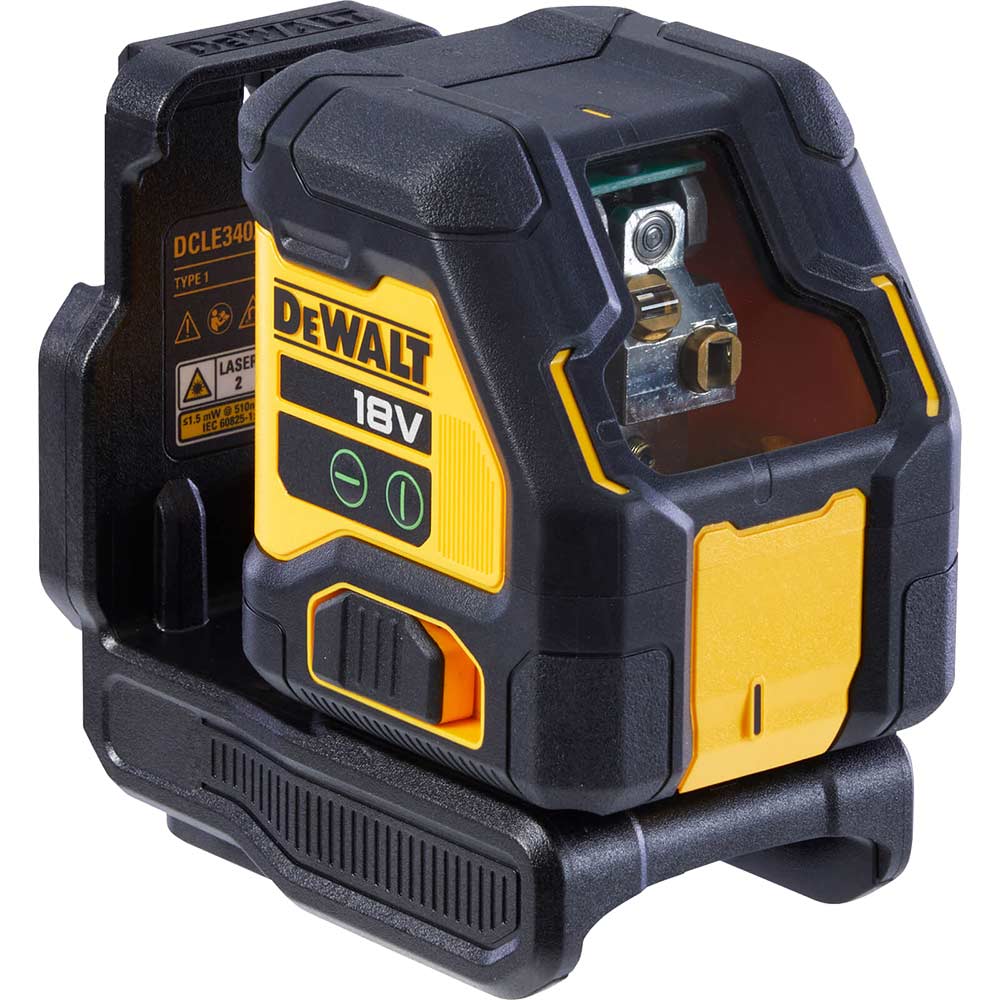 Photos - Laser Measuring Tool DeWALT DCLE34021 18v XR Cordless Cross Line Self Levelling Green Laser Lev 