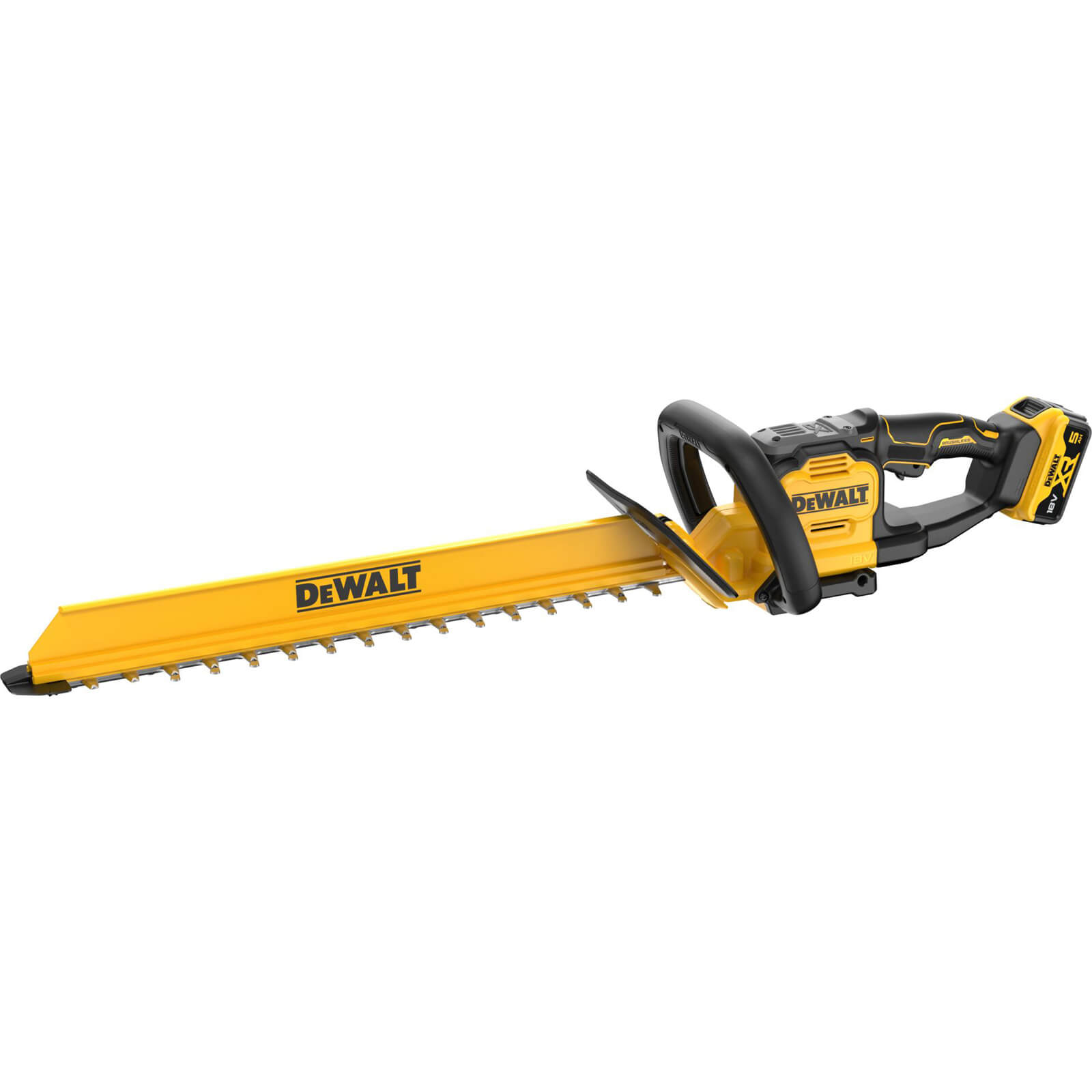 Dewalt Dcmht567 18v Xr Cordless Brushless Hedge Trimmer 600mm 1 X 5ah Li-ion Battery Charger