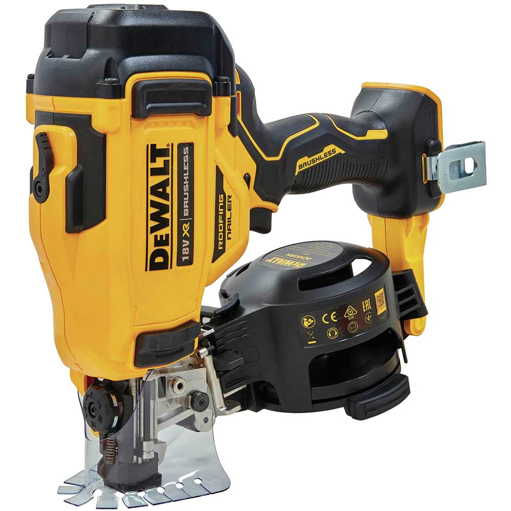 Image of DeWalt DCN45RN 18v XR Cordless Brushless Roofing Coil Nail Gun No Batteries No Charger No Case